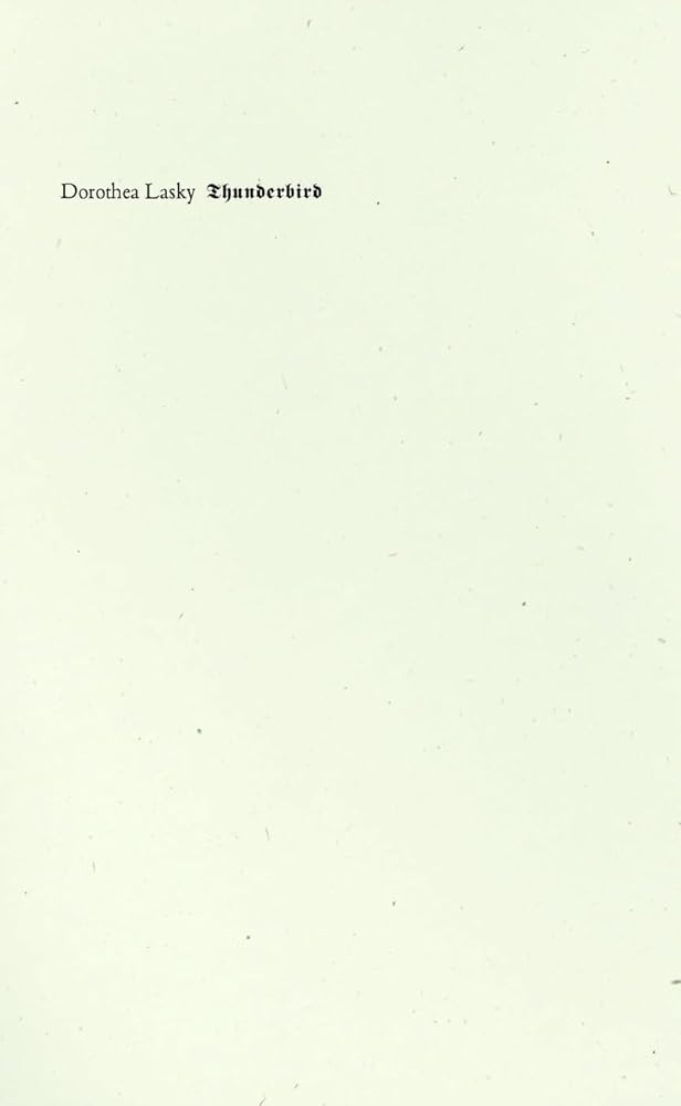 Thunderbird (Wave Books) cover image