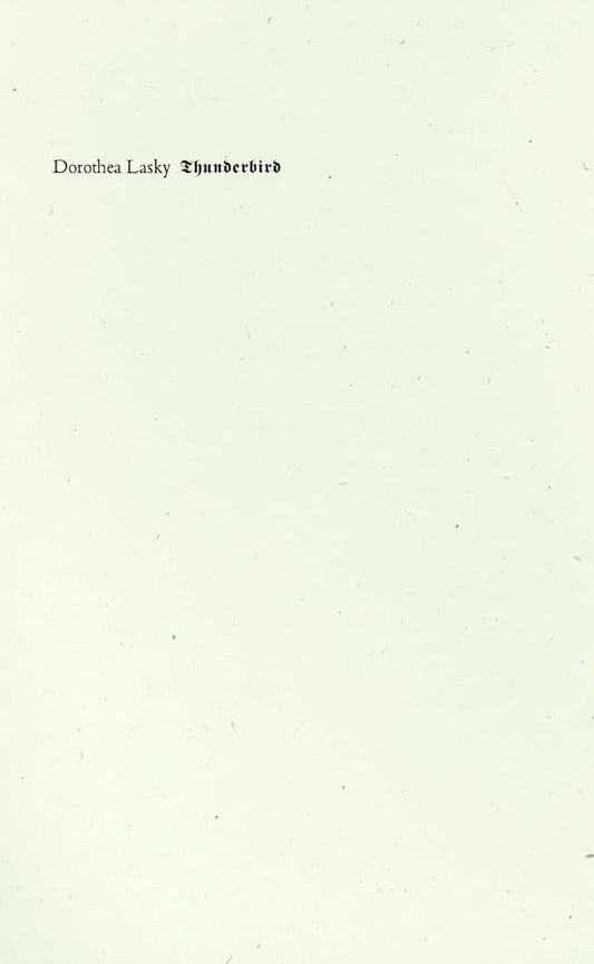 Thunderbird (Wave Books) cover image