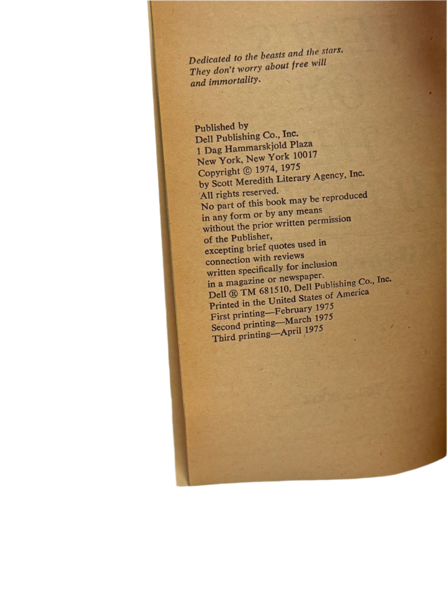 Venus on the Half-Shell copyright