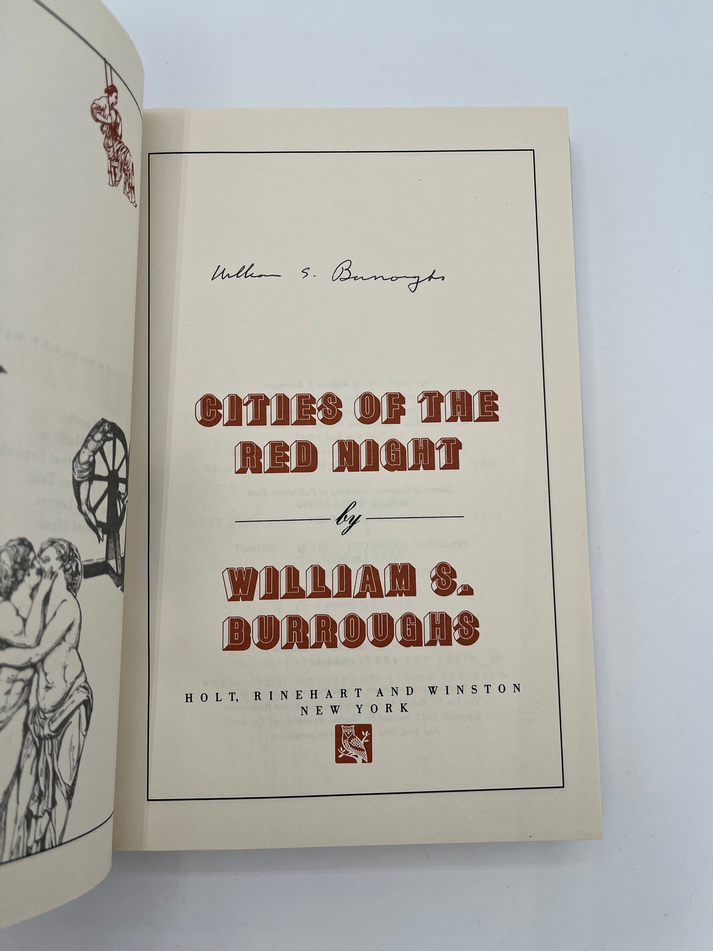 Cities of the Red Night by William S. Burroughs, signed