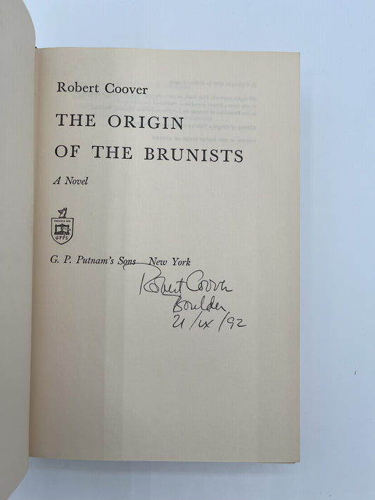 The Origin of The Brunists, signed