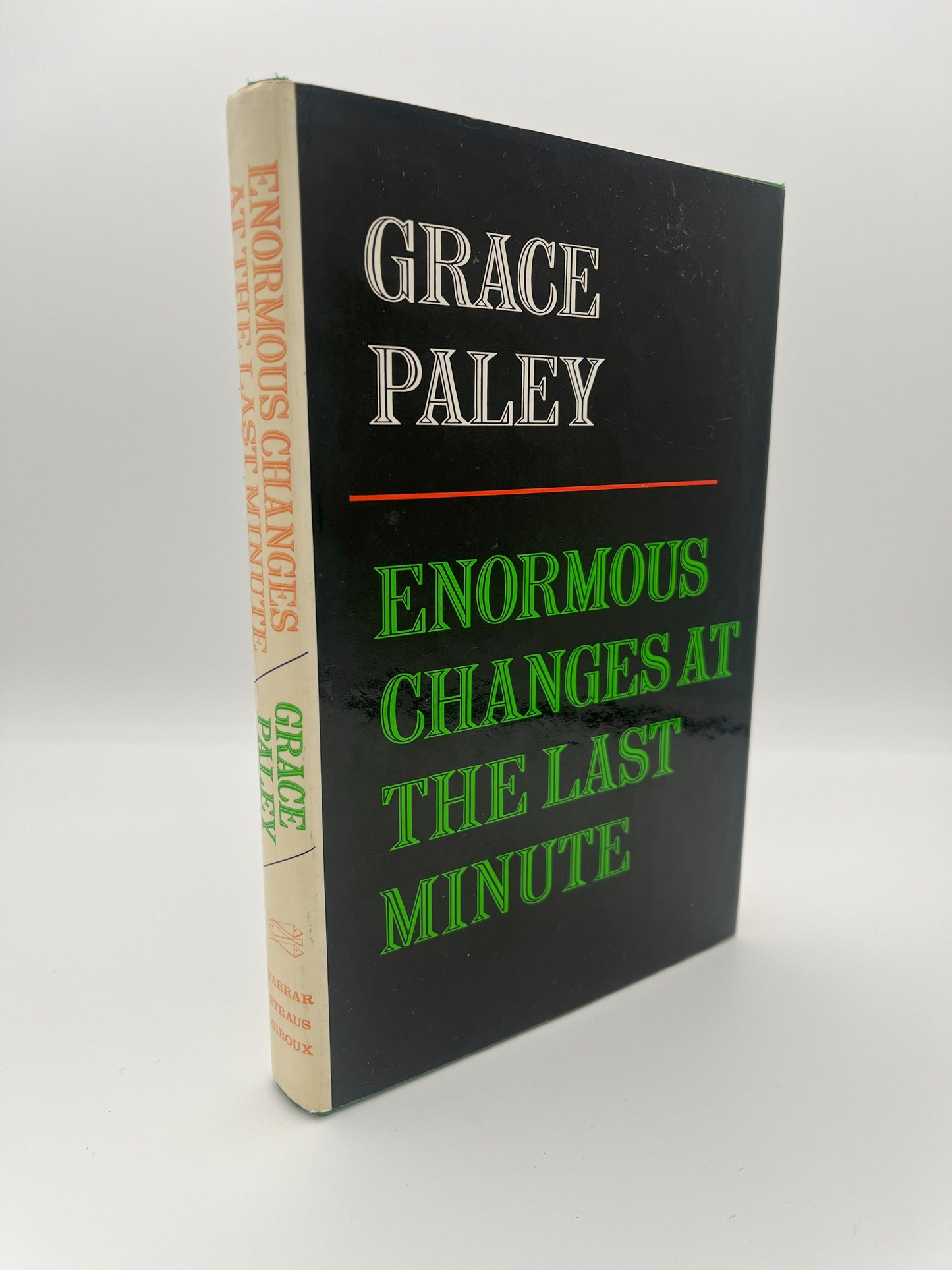 Enormous Changes at the Last Minute, inscribed