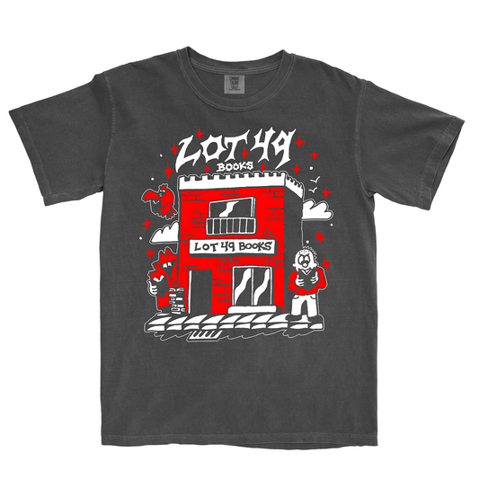 Lot 49 Books Charcoal T-Shirt