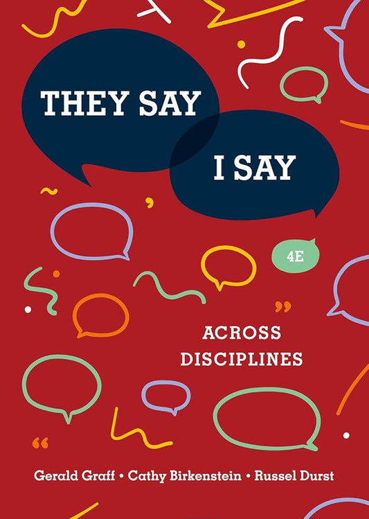 THEY SAY/I SAY:ACROSS DISCIPLINES cover image