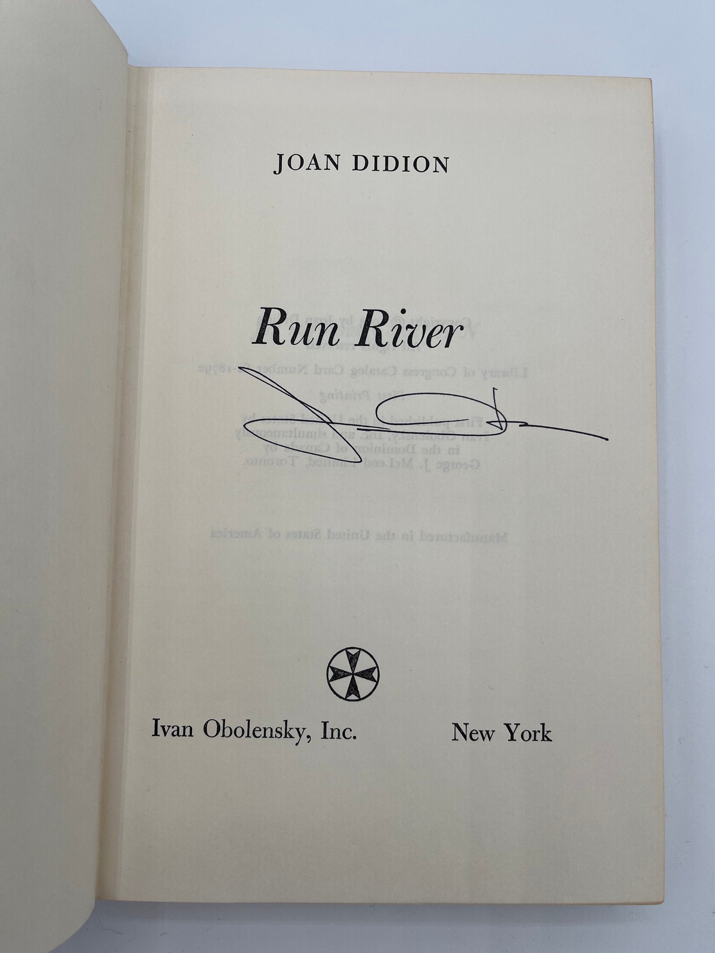"Run River" signed